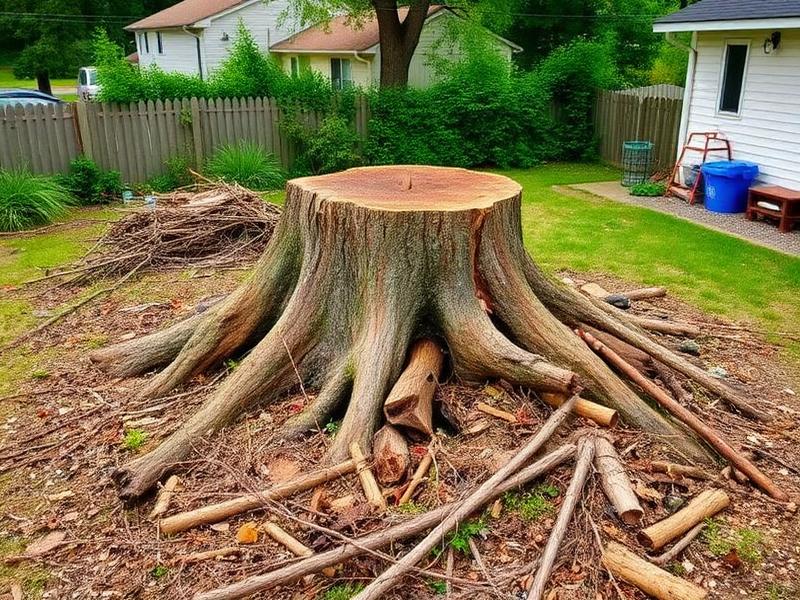 Before Brush & Stump Cleanup